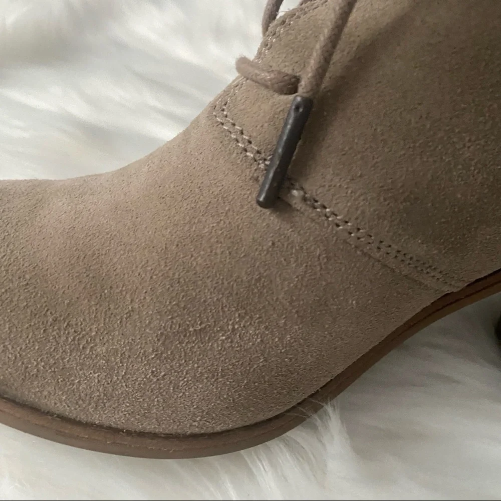Toms Desert Taupe‎ Lunata Burnished Suede Booties